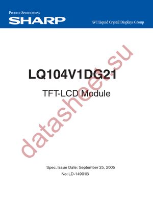 LQ104V1DG21 datasheet  